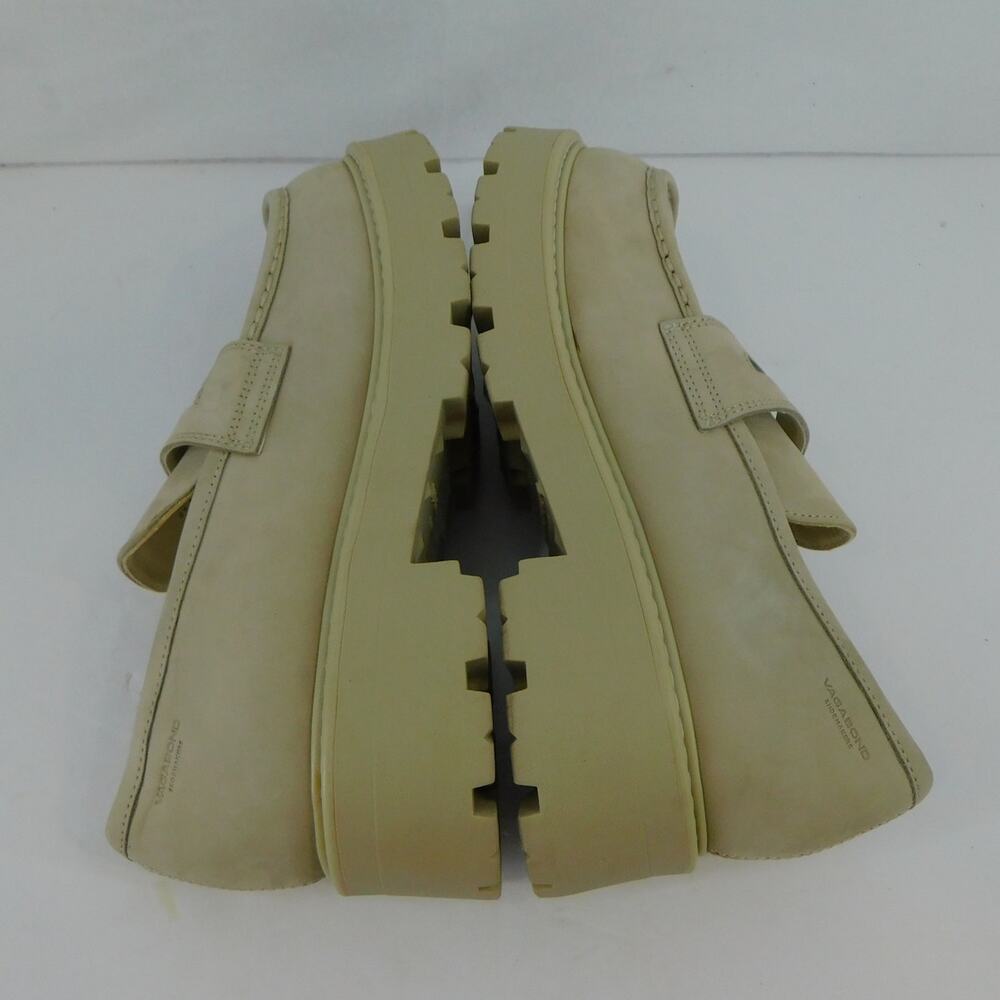 Vagabond Womens Tan Suede Leather Chunky Loafers Slip-on Size 8 New Shoes - Picture 5 of 11
